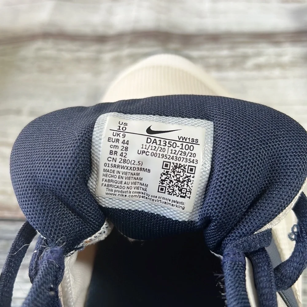 Nike Men's Renew Retaliation 3 Summit White/ MTLC Armory NVY-Obsidian Size-10